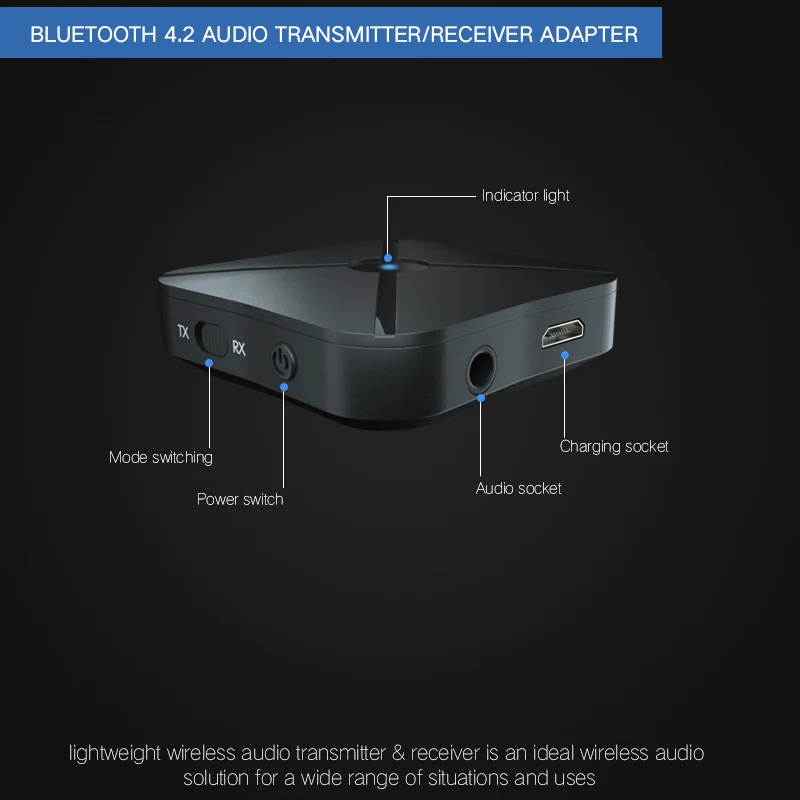2 в 1 3 5 мм AUX Bluetooth 4 адаптер беспроводной приемник передатчик для автомобильного
