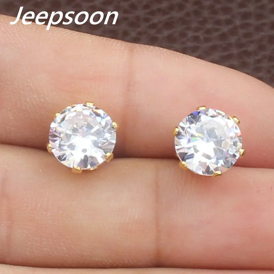 Новые модные ювелирные изделия из нержавеющей стали золотой цвет кулон и серьги