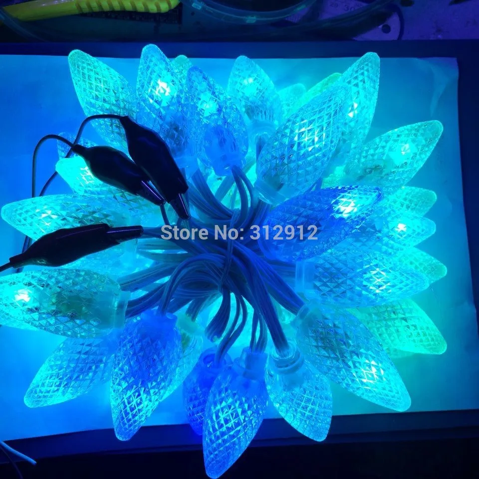

DC5V 50nodes WS2811 C9 pixel light;12mm diameter;IP68 rated;256gray scale;all WHITE wire;epoxy resin filled
