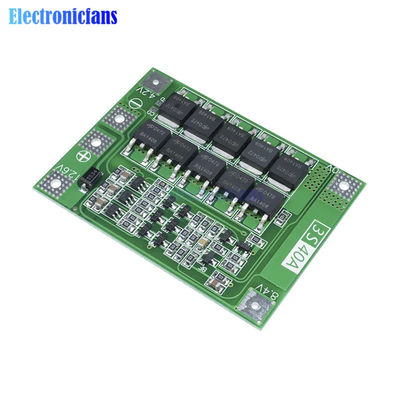 3S 40A литий ионный аккумулятор зарядное устройство Lipo модуль PCB плата защиты BMS для