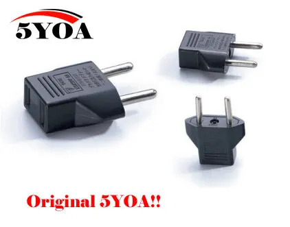 Универсальная штепсельная вилка США в ЕС евро-Европу для путешествий Белая