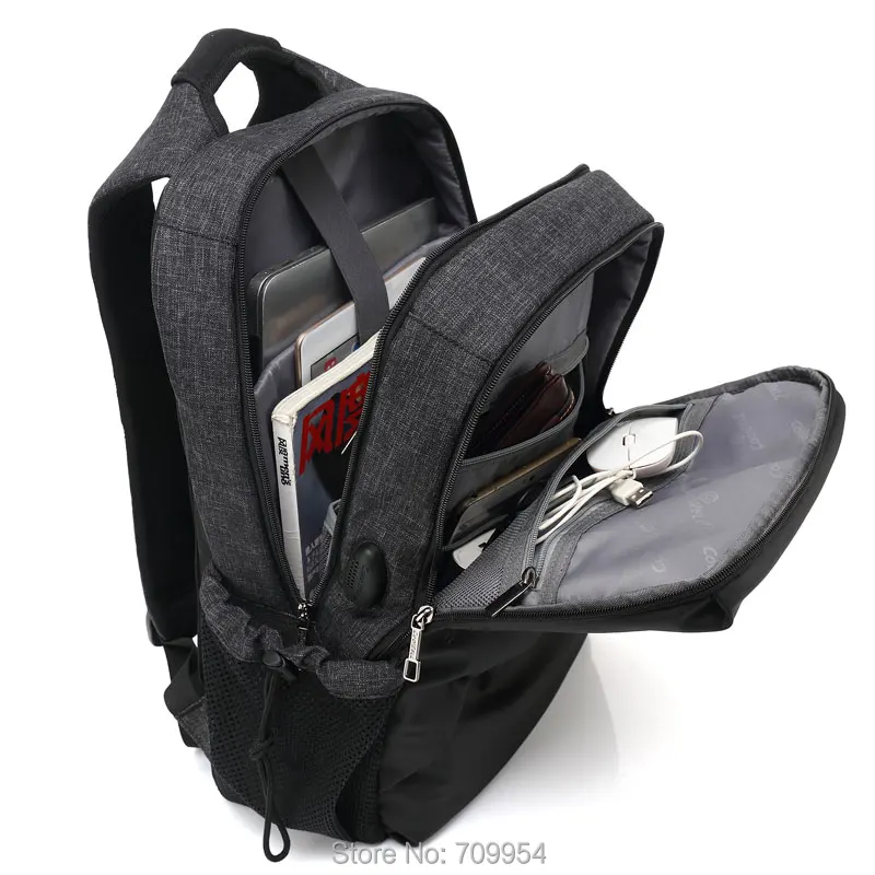 Laptop Backpack School PC Travel USB Charger 15.4&quot15.6&quot Notebook Bag For Macbook Acer IBM | Компьютеры и офис