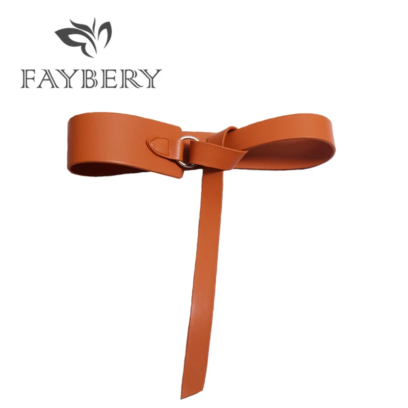 

Western Top Quality Leather Belts for Women Jeans Belt for Cowgirl Luxury Brand Irregular Design Self-Tie Wide Female Strap