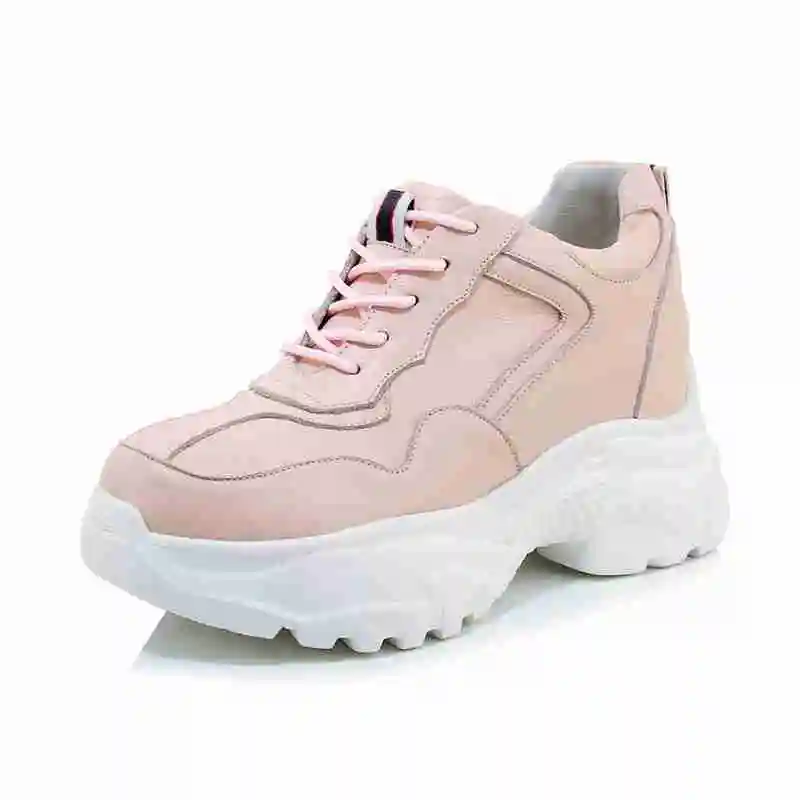 FAMSO 2019 Новый Для женщин вулканическая обувь Off White черный розовый увеличивающие