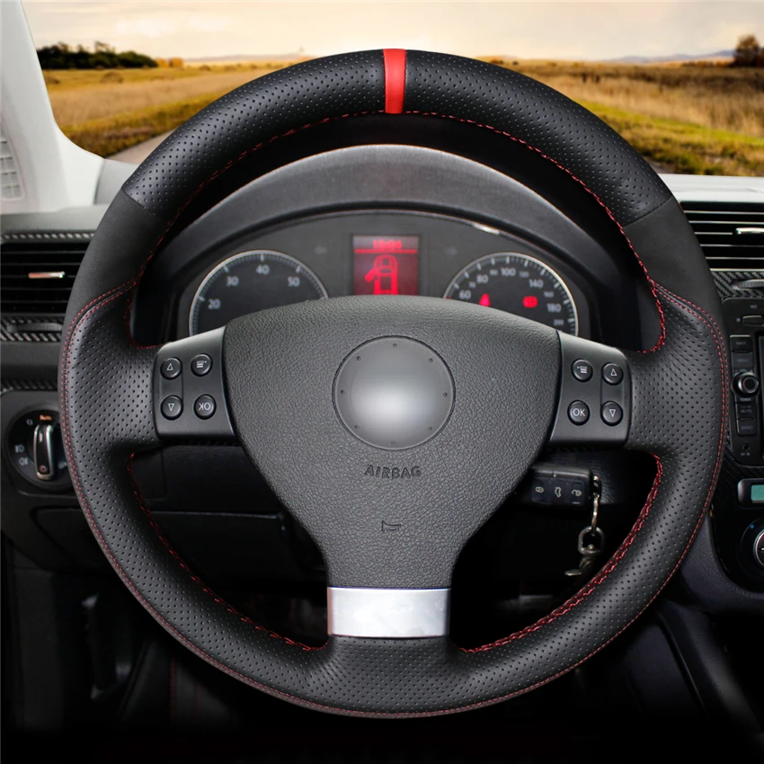 MEWANT черная натуральная кожа раньше для Volkswagen VW Golf 5 (V) Plus Polo Jetta Passat вариант