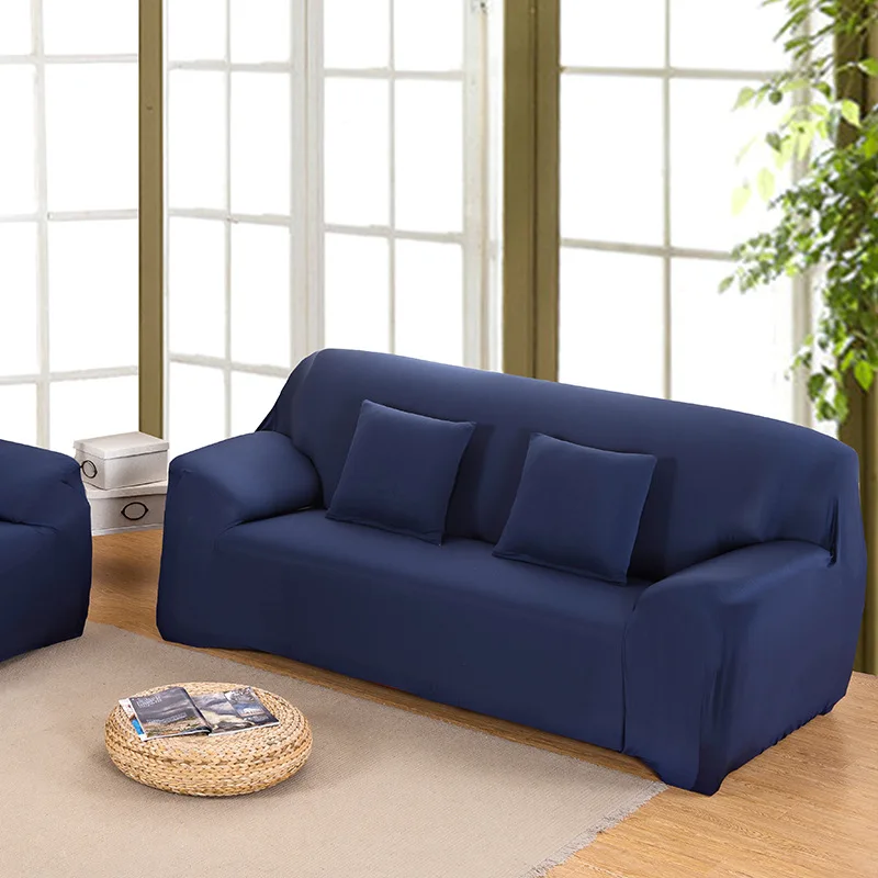 Однотонный красный чехол для дивана WLIARLEO полноразмерный растягивающийся с