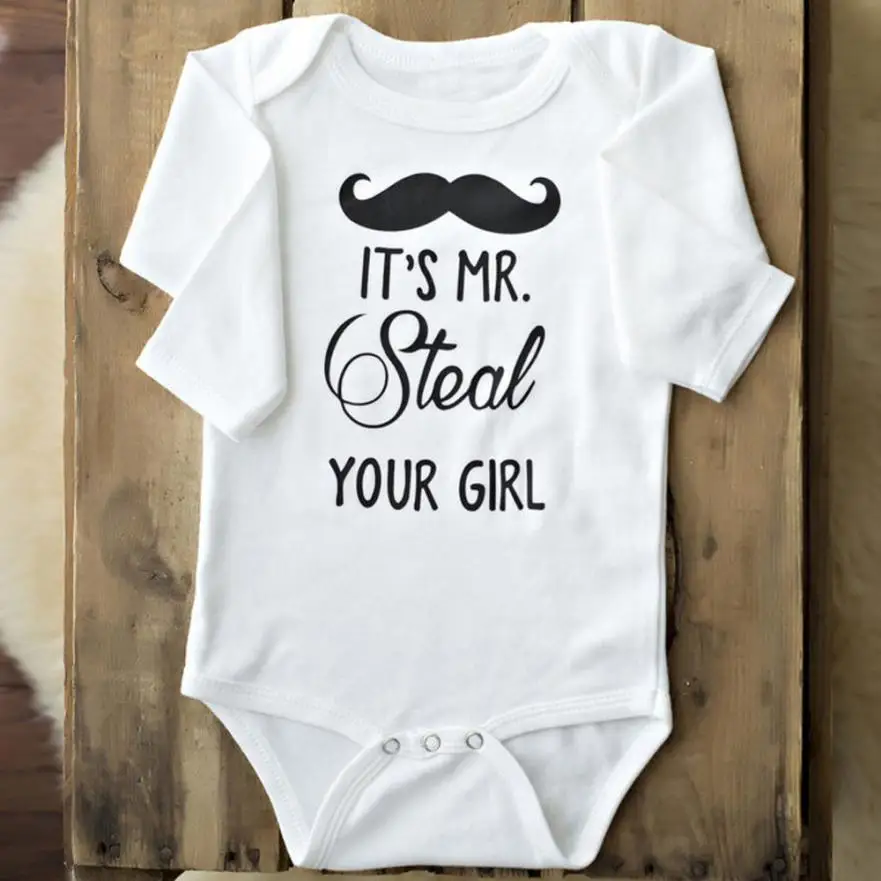 Новое поступление импортная одежда для маленьких мальчиков Забавный боди с