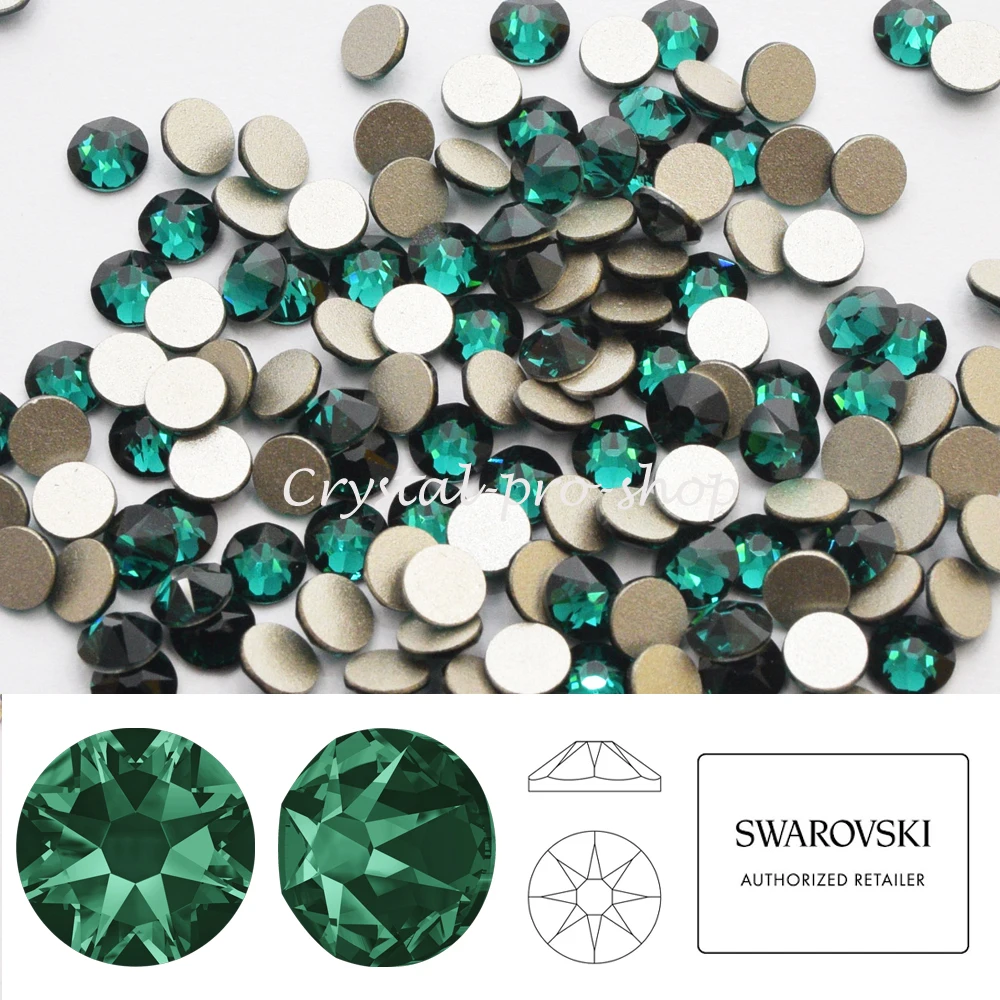 Стразы Swarovski Element ss14 (3 5 3 6 дюйма) мм (без горячей фиксации) с плоским основанием 2019