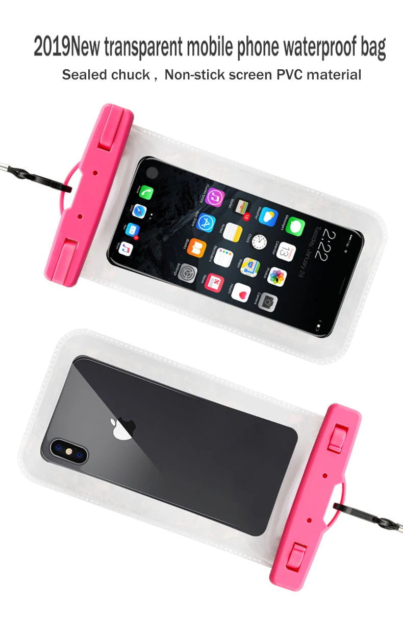 Купальная сумка для мобильного телефона водонепроницаемая сумка для iphone x 6 plus 7 8 P все модели 6,1 дюймов универсальная с ремешком спортивная сумка