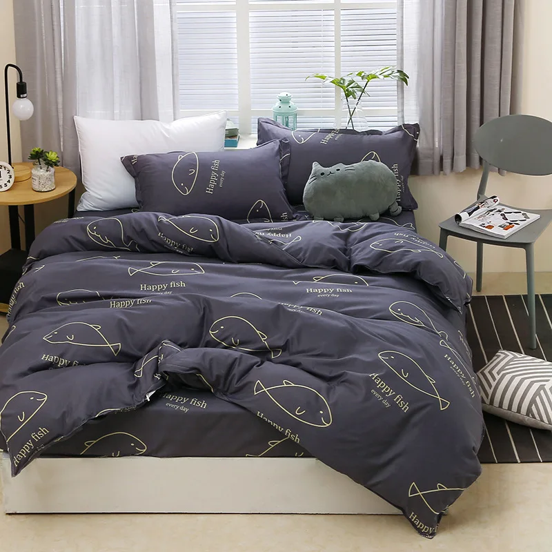 

Duvet Cover Sheet Quilt Comforter Pillow Case Bedding Set Soft Cotton Bed Linens Adult Queen King Size 24