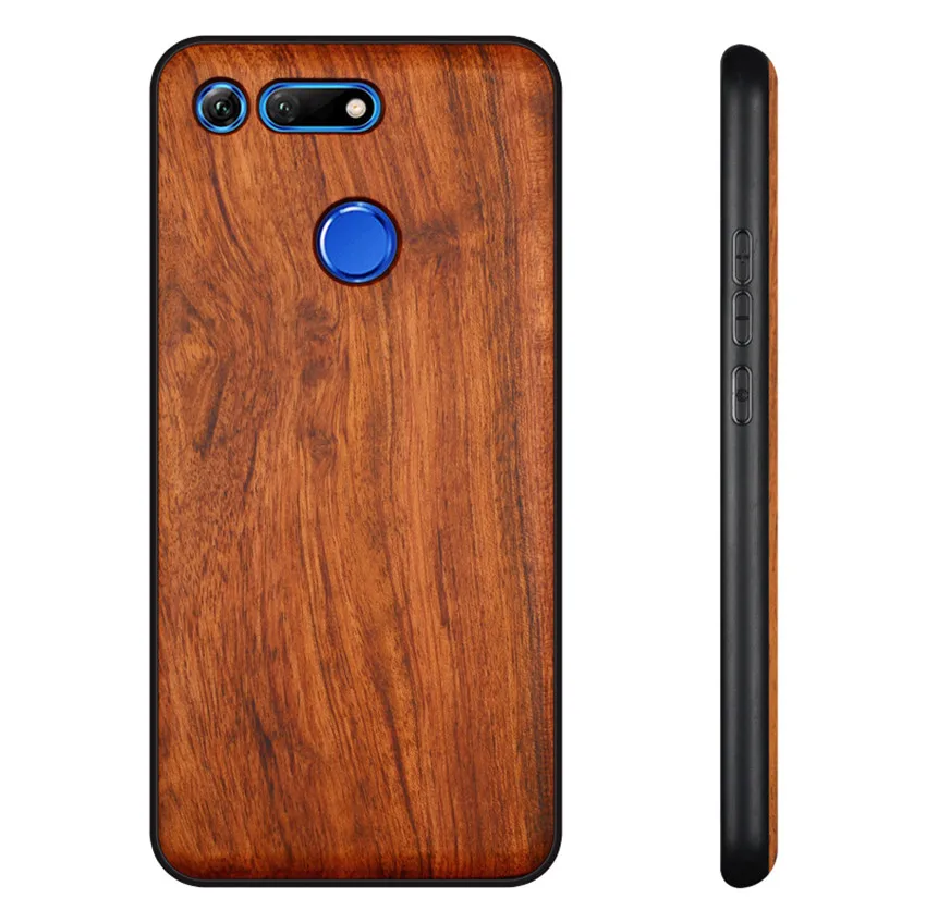 Чехол для huawei Honor V20 из натурального дерева, чехол для Honor view 20 из палисандра, ТПУ, ударопрочный чехол для телефона, чехол для huawei Honor v20