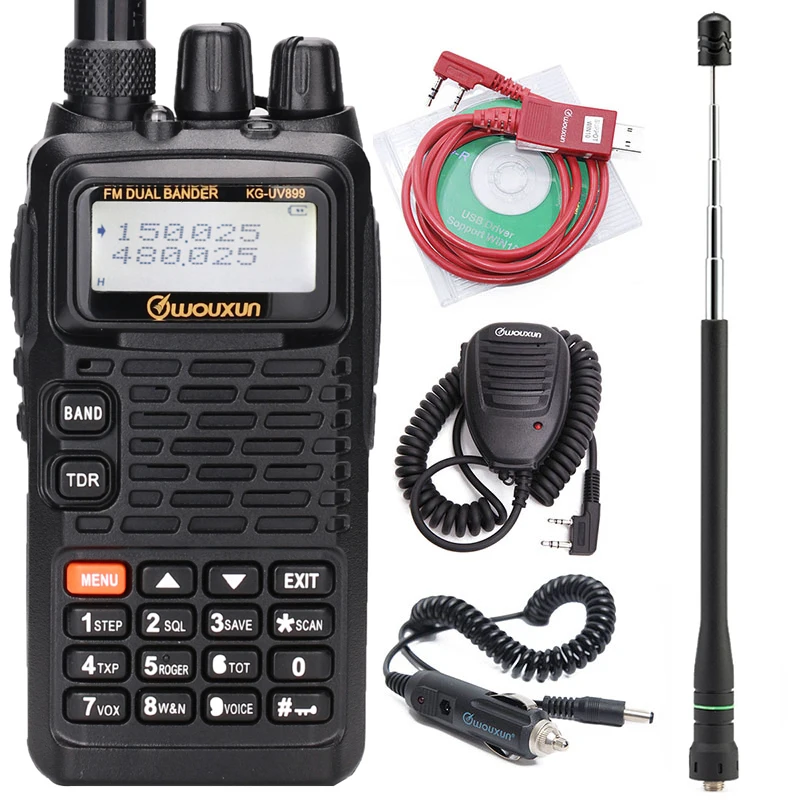 Двухдиапазонный VHF UHF WOUXUN KG UV899 двойной дисплей аккумулятор 1700 мАч Классическая