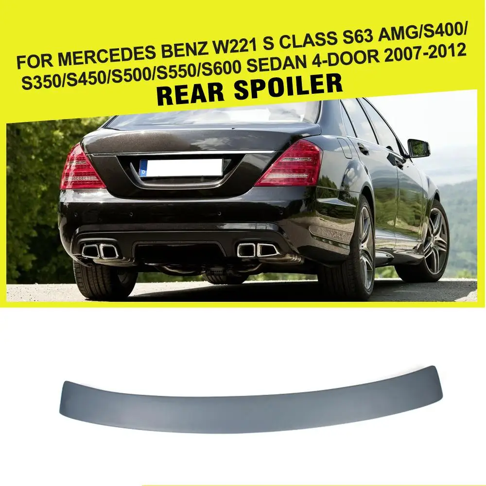Автомобильный стиль ABS серый автомобильный спойлер на крышу для Mercedes Benz S CLass W221 S63