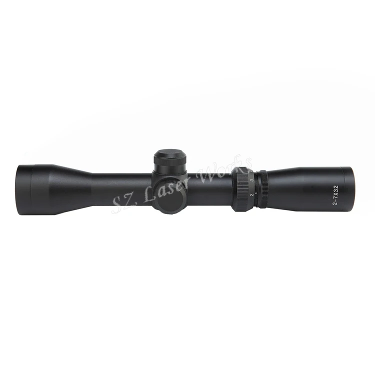 Новейшие 2-7x32mm Прицел охота с регулировка по вертикали и горизонтали для