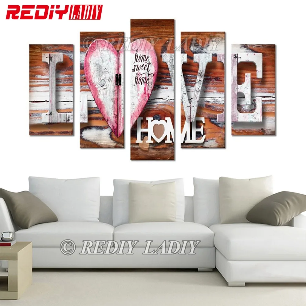 DIY Алмазная картина Love Home полностью квадратная вышивка Триптих Стразы Модульная