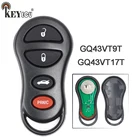 KEYECU GQ43VT9T GQ43VT17T 3 + 1 4 кнопки дистанционного ключа брелок-кармашек для Chrysler Concorde неоновый DodgeInterpid Neon Plymouth Neon