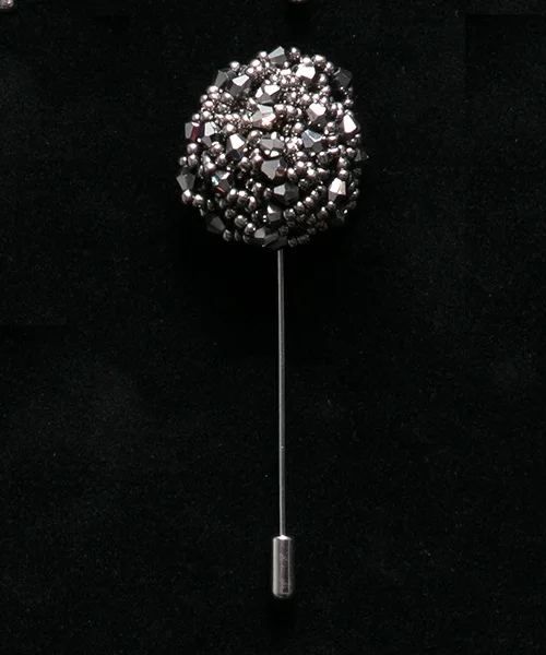No.10 lapel pin 26 цветов расшитая бисером Цветочная Мужская булавка на лацкане с кристаллами новая роскошная модная мужская брошь для костюмов ручная работа Брошь со стразами на булавке аксессуар - Окраска металла: No.10 lapel pin