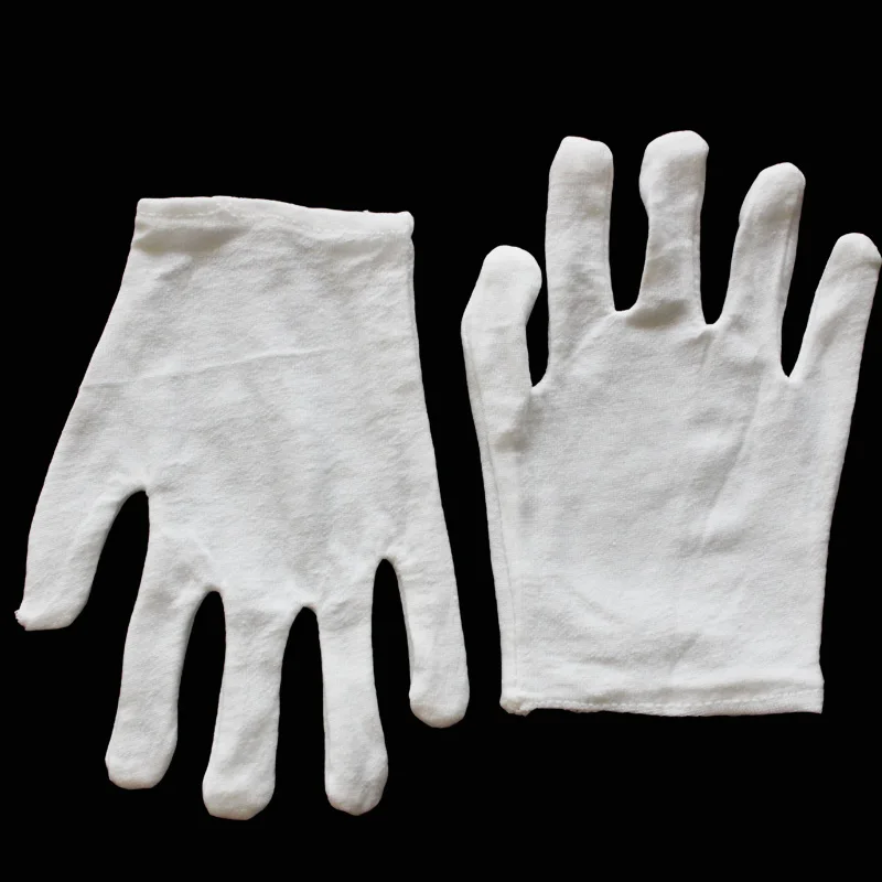 Перчатки из 100% хлопка белые одного размера могут использоваться для