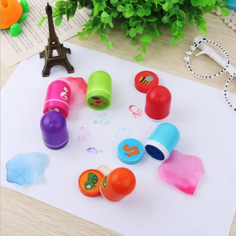 6pcs/set DIY Cute Cartoon Diary Seal Stamps Set Children Funny Creative Animals Drawing Toy Sets WYQ | Игрушки и хобби