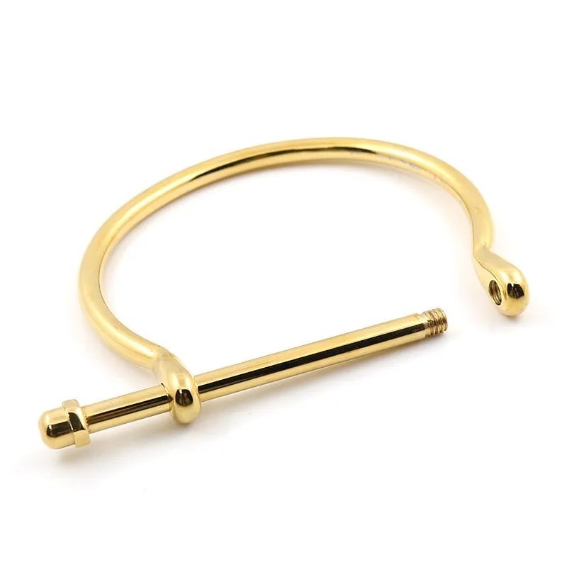 Fashion Punk Love Bangle Bracelet Woman Men Horseshoe Bracelets Stainless Steel Wedding Party Charming Cuff Wristband Jewelry|cuff bracelets|fashion