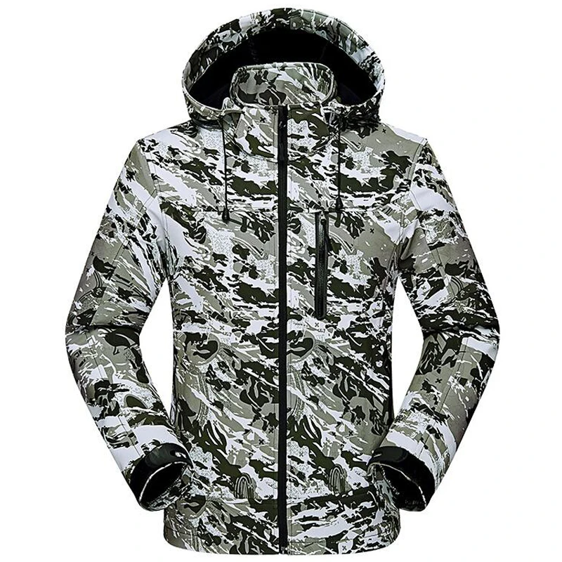 Куртка мужская с флисовой подкладкой тонкая Водонепроницаемая ветровка