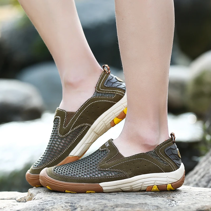 2017 Летний Новый Мужская Мода сетки воздуха обувь Высокого качества Случайные