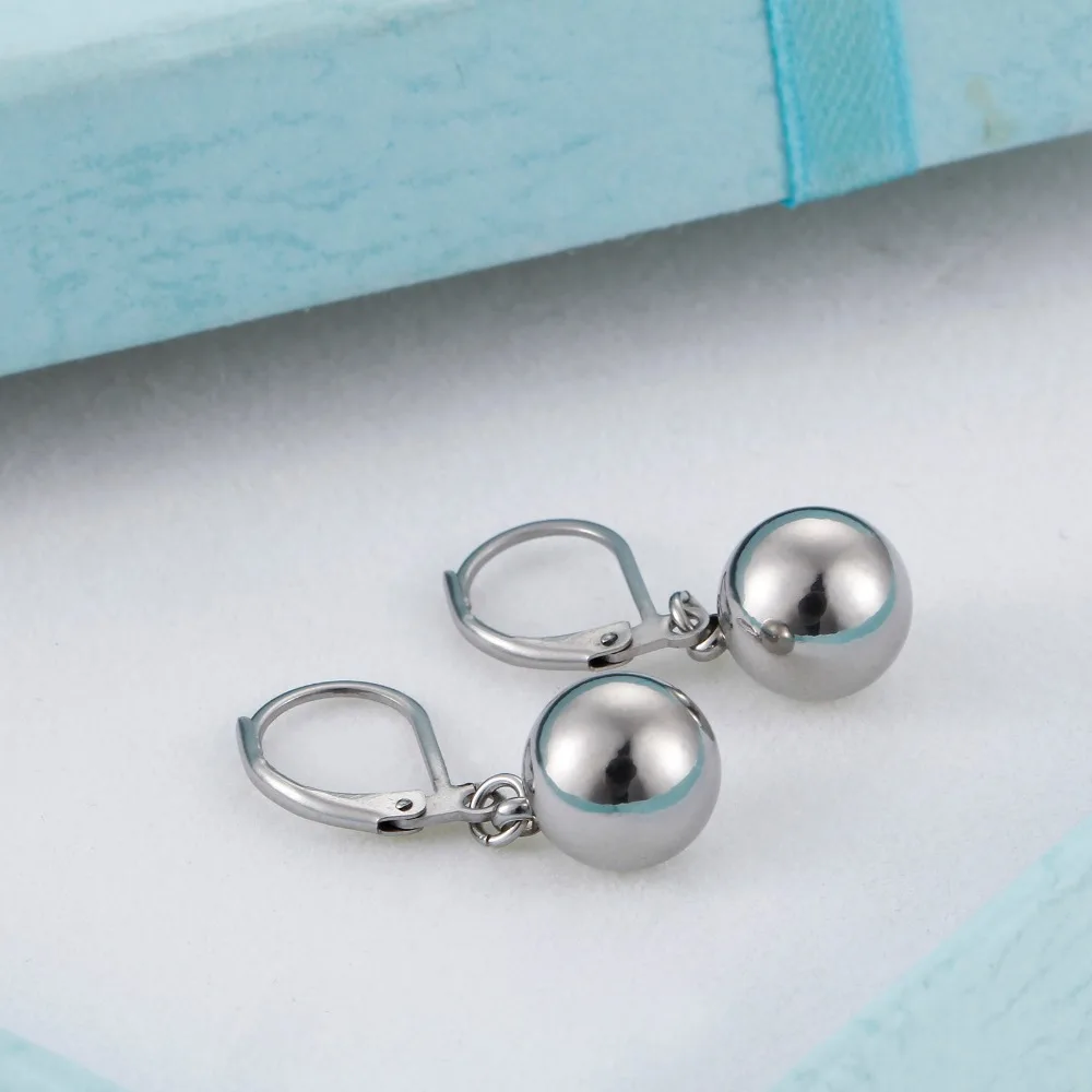 

Circle Ear Ring Earrings For Women Girls Stainless Steel Health Hip Hop Hoop Earrings For Lady