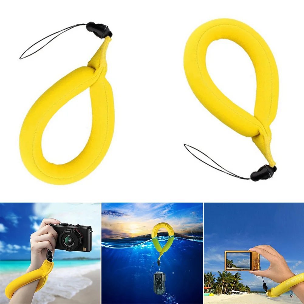 Новый Водонепроницаемый Поплавок для камеры с плавающим ремешком на запястье