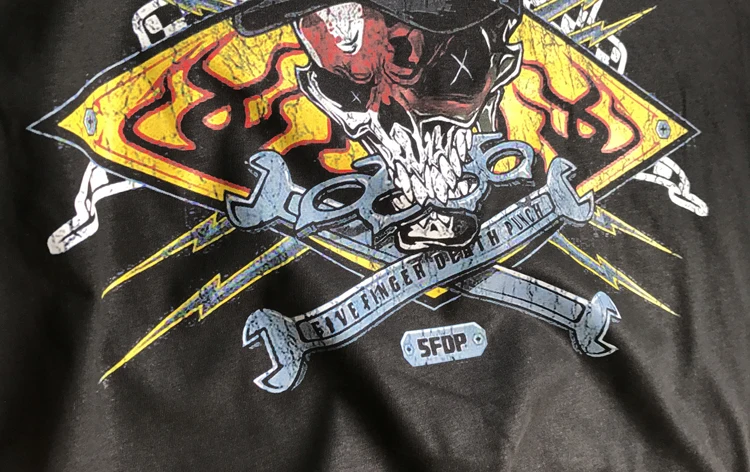 19 дизайнов уличная Harajuku Five Finger Death Punch ropa mujer рок рубашка 5FDP Hardrock тяжелый металл панк череп camisetas