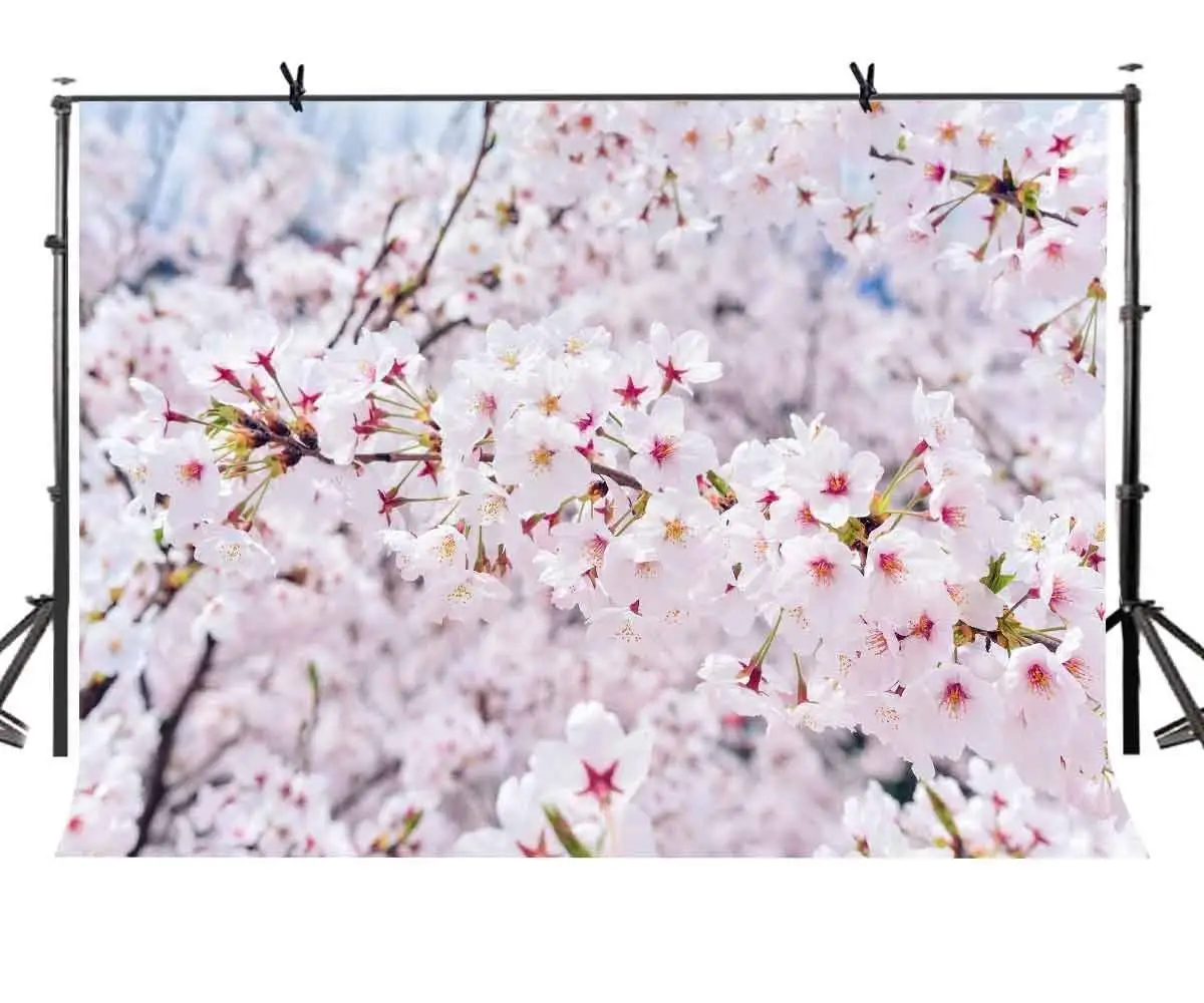 

Фон для студийной фотосъемки с цветущими цветами 7x5 футов