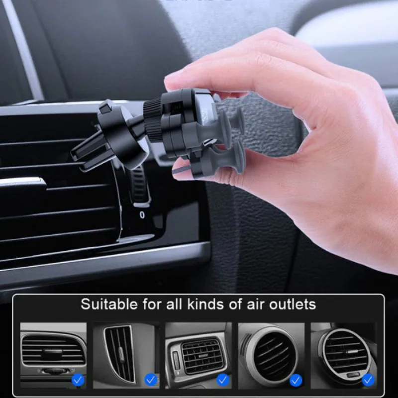 

New Hot Universal Car Phone Mount Auto Air Vent Grip Gravity Car Phone Holder For iphone X Xs Max Samsung S9