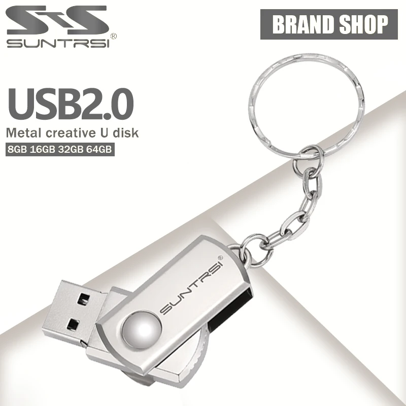 Suntrsi USB2.0 64 ГБ флеш-накопитель Высокая скорость 16 32 мини USB металлическая палка