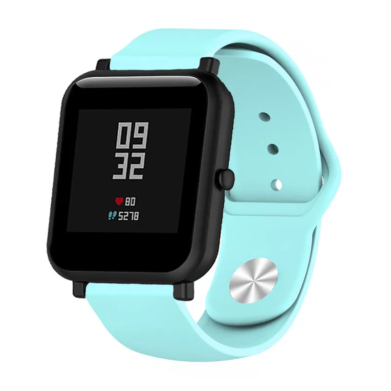 Для Xiaomi Huami Amazfit Bip ремешок lite силиконовый мягкий резиновый для galaxy watch 42 мм/gear s4