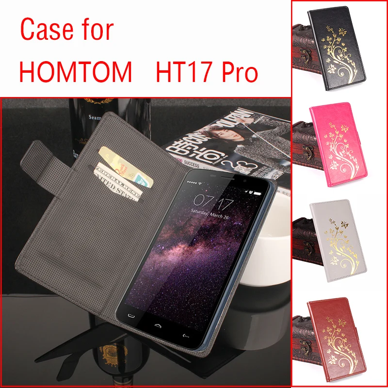 Для HOMTOM ht17 чехол для телефона Folio Flip премиум шаблон PU кожаный чехол-кошелек с