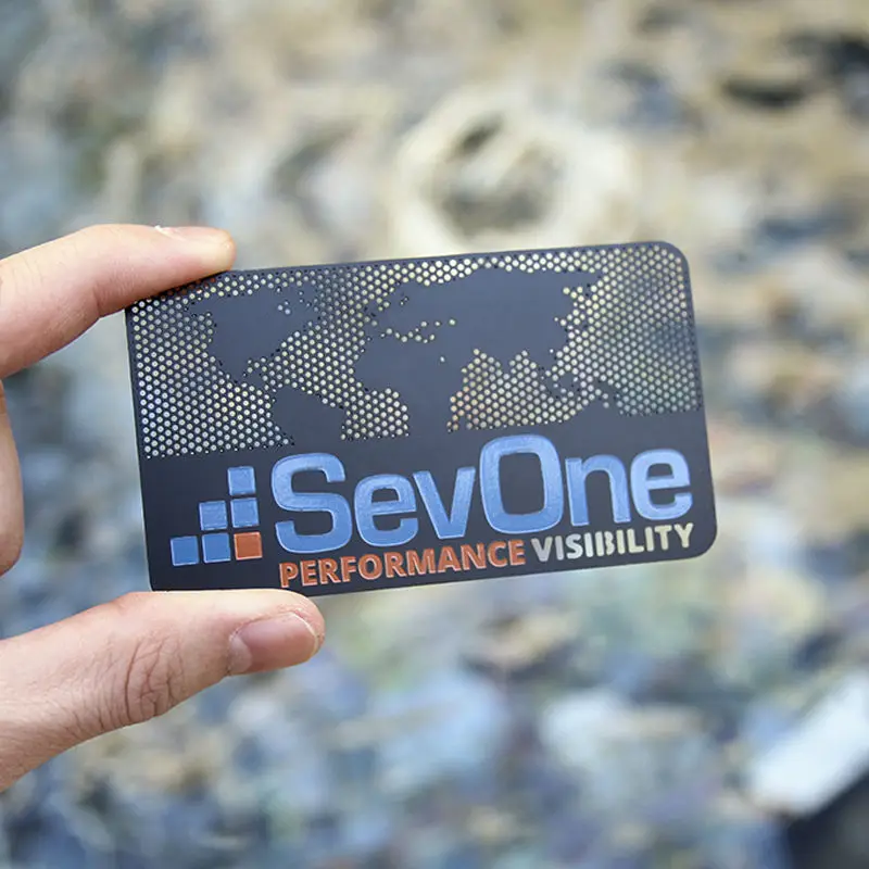 Креативная черная металлическая членская карта высококачественная визитная