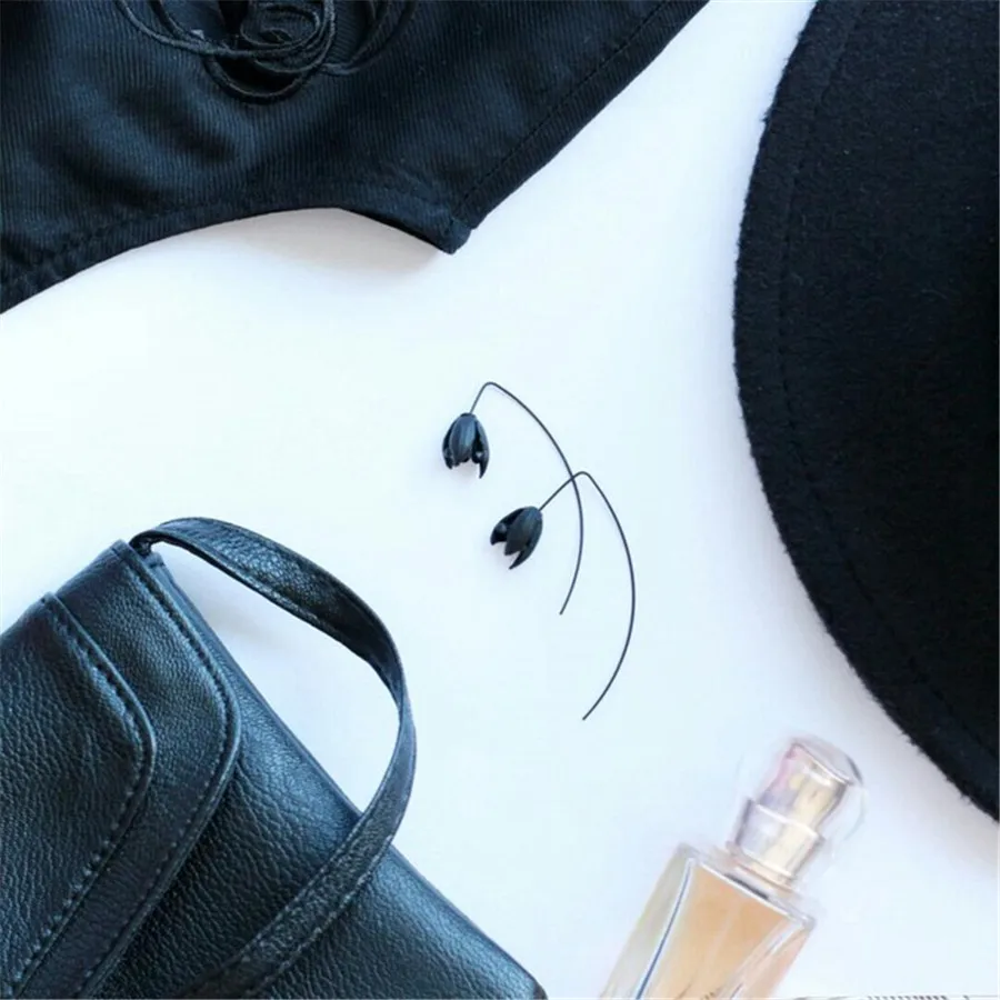 ADOLPH ювелирные изделия оптом 2017 Новый дизайн модные серьги темный черный