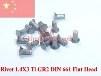 

QCTI Titanium Rivet 1.4x3 DIN 661 10 pcs Ti GR2