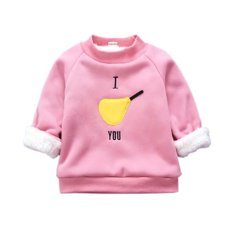 Свитер для девочек BibiCola теплая зимняя Толстовка из хлопка с флисом новинка