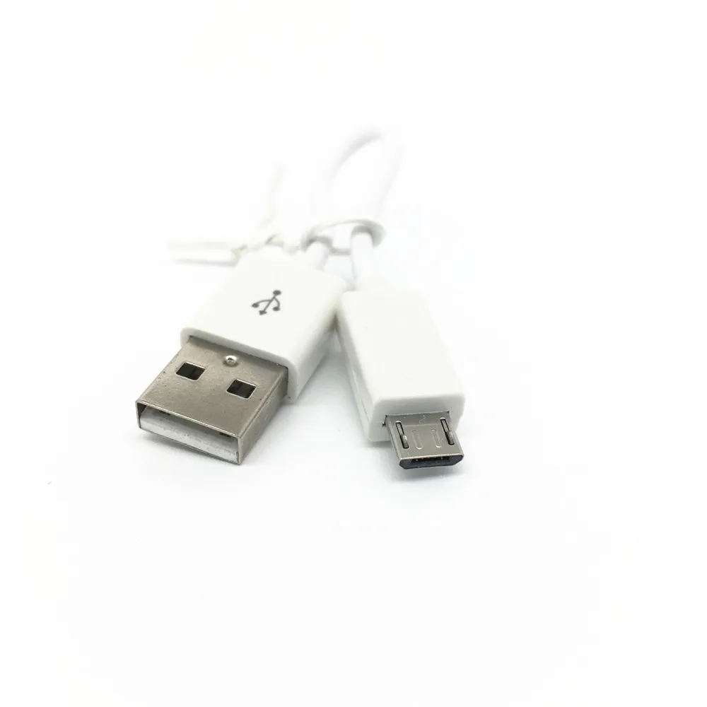 Бесплатная доставка белый короткий 12 см Micro USB Sycn Кабель зарядного устройства для