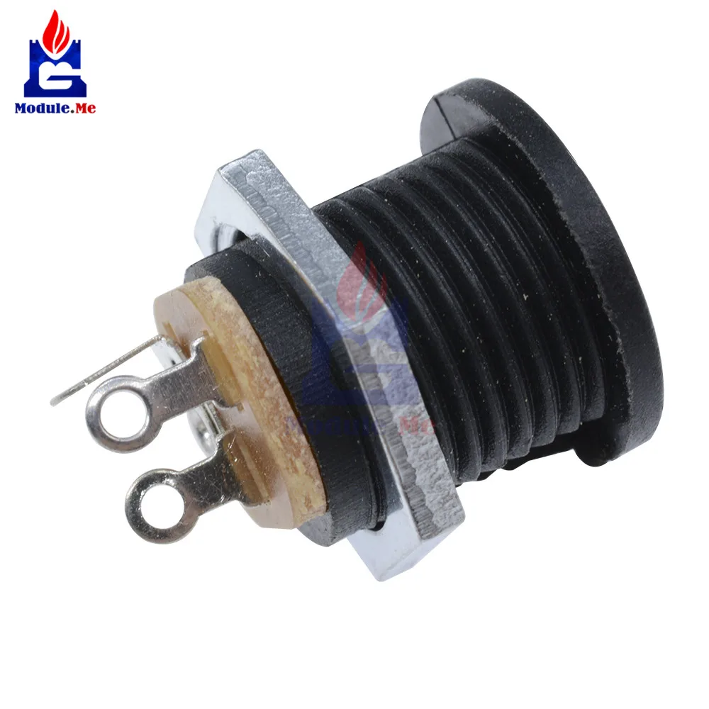 10PCS/Lot High Quality Effect/Pedal DC Power Supply Jack Socket 2.5mm F/S BK DC022 | Электронные компоненты и