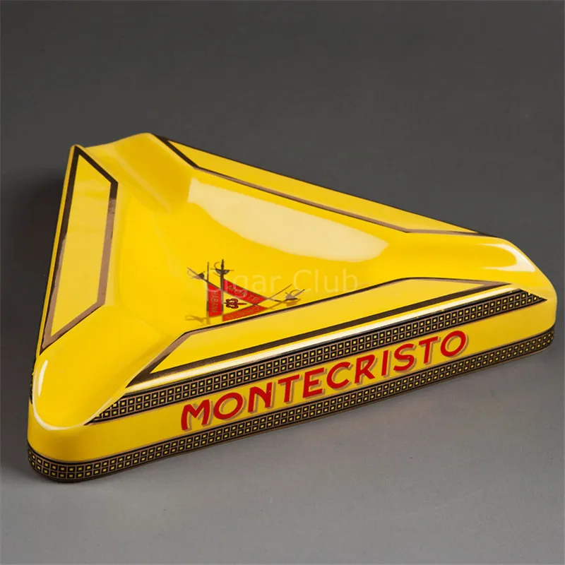 Montecristo красивые гаджеты большой Размеры желтый треугольный Керамика сигары