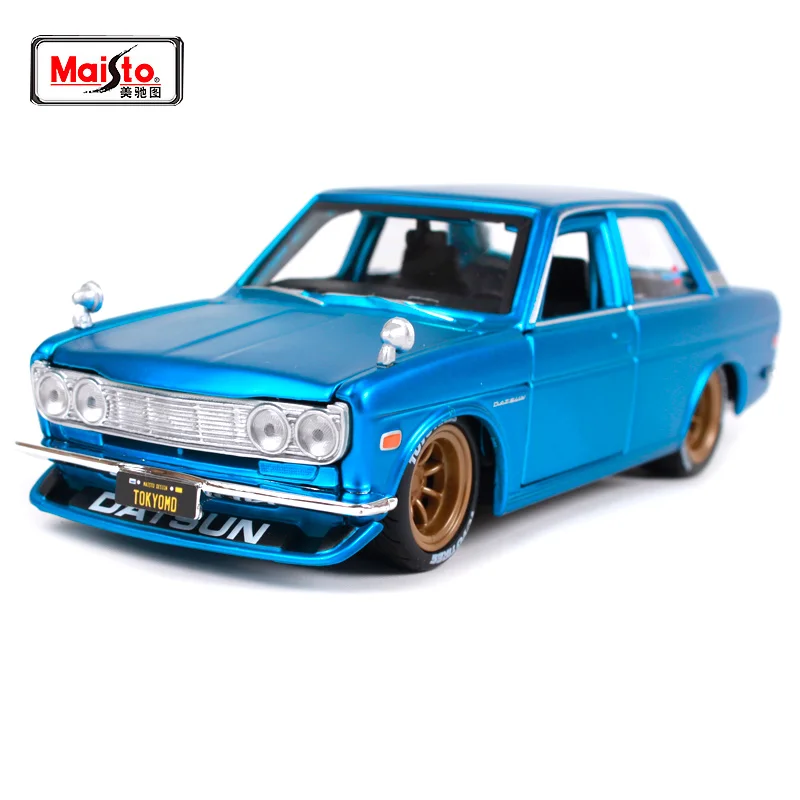 Maisto 1:24 модель автомобиля 510 DATSUN литье под давлением для Nissan открытое покрытие