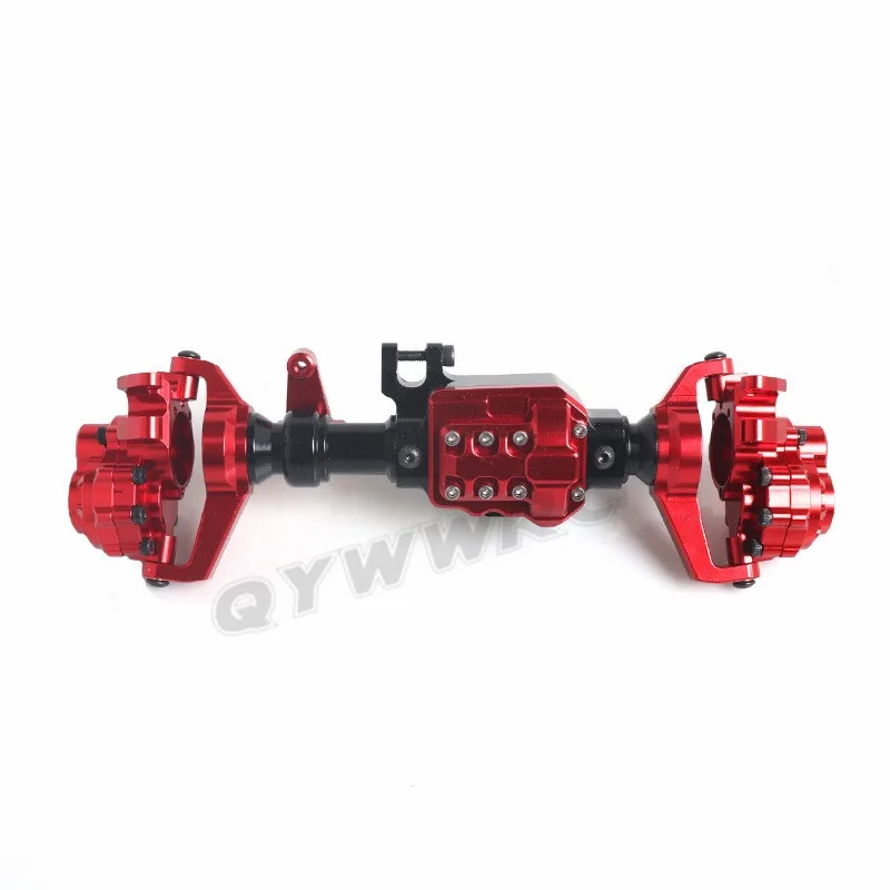 Front Axle red QYWWRC TRX4 алюминиевый корпус передней и задней портальной оси для 1/10 RC Гусеничный автомобиль Traxxas TRX-4 осями Запчасти для обновления - Цвет: Front Axle red