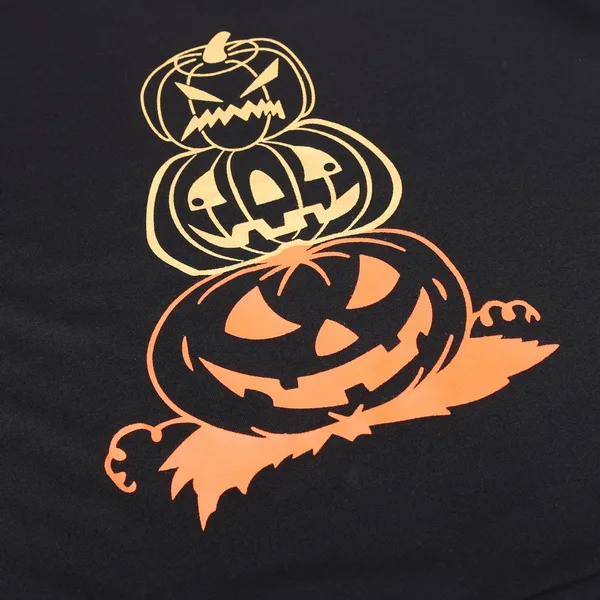 Fashion Women Halloween Pumpkin Head Hooded Top O-Neck Long Raglan Sleeve Autumn Winter Casual Pullover Hoodies Sweatshirt | Женская