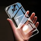 Прозрачный чехол для Samsung Galaxy S7 edge S8 s9 s10 lite Note 8 9 10 20 A6 A7 A8 A9 J4 J6 Plus J8 2018, прозрачные мягкие чехлы из ТПУ