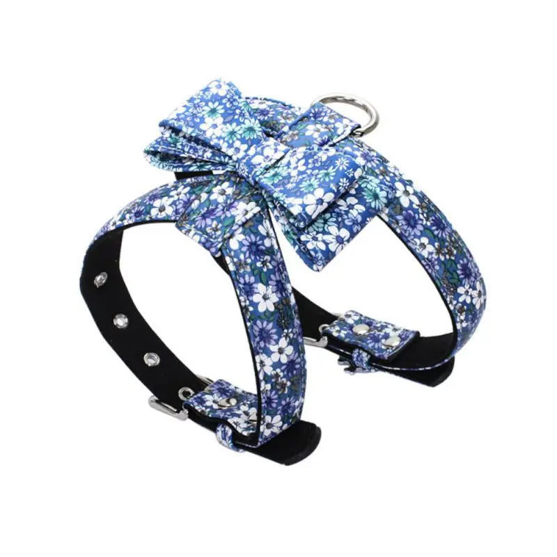 Ajustable Dog Harness Leash Set Pet Anti-explosion Bow Knot Vest Chest Belt Dog Walking Chest Collar Security Vest Dog Suppliers