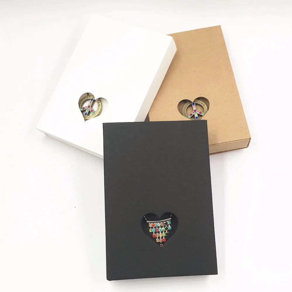 20 комплектов коробка из крафт-бумаги для хранения украшений | Украшения и