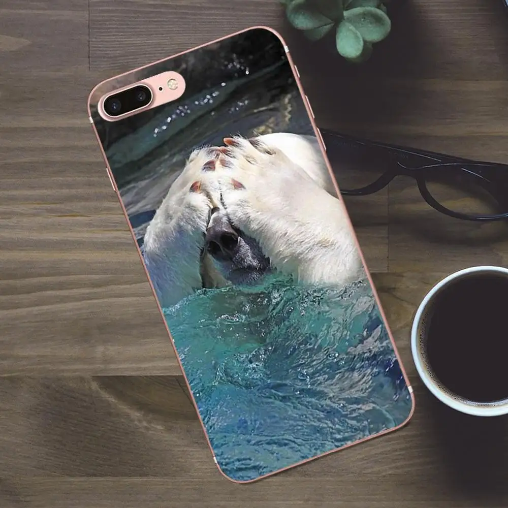Милый чехол для телефона черный белый медведь Huawei G8 Honor 5C 5X 6 6X 7 8 9 Y5II Mate P7 P8 P9 P10 P20 Lite