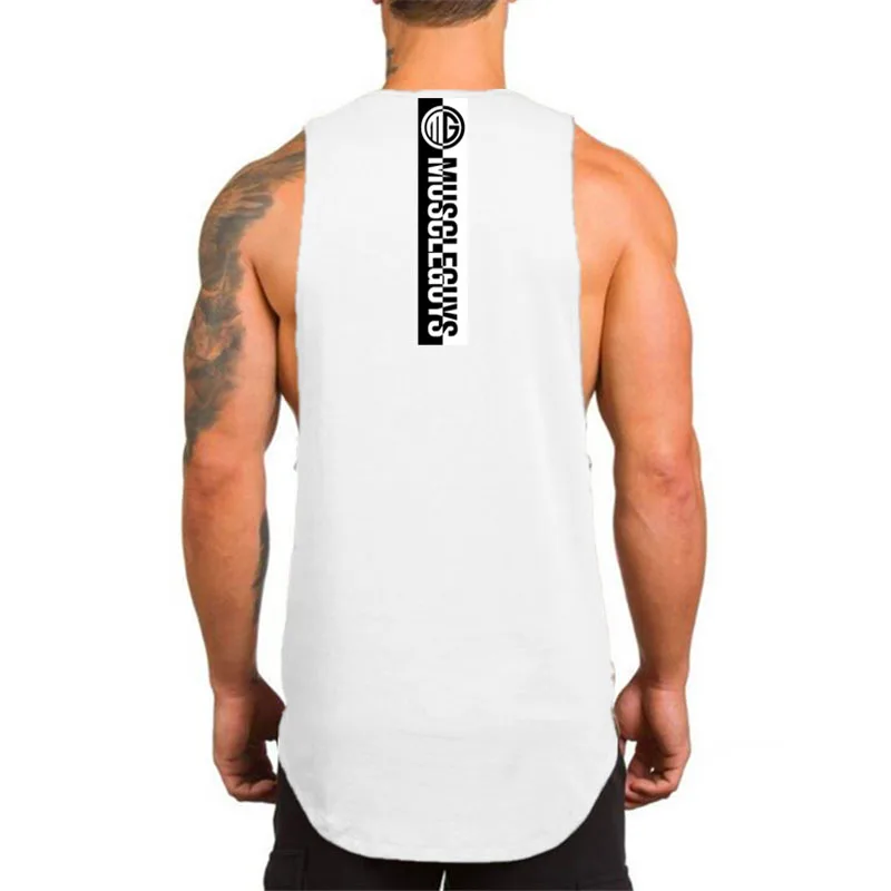 Майка Muscleguys для фитнеса Мужская одежда бодибилдинга мужская рубашка без рукавов