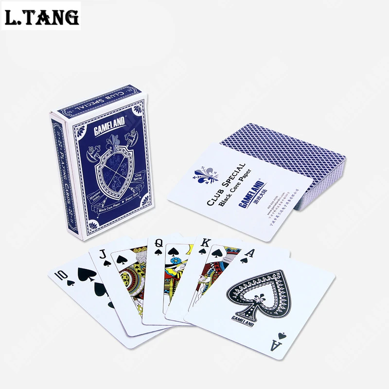 Новинка 2018 игральные карты с черным сердечником бумажная игра в покер для